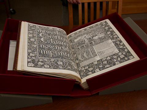 Original
                                                        1896 edition of
                                                        Kelmscott
                                                        Chaucer